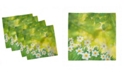 Ambesonne Daffodil Set of 4 Napkins, 12" x 12"